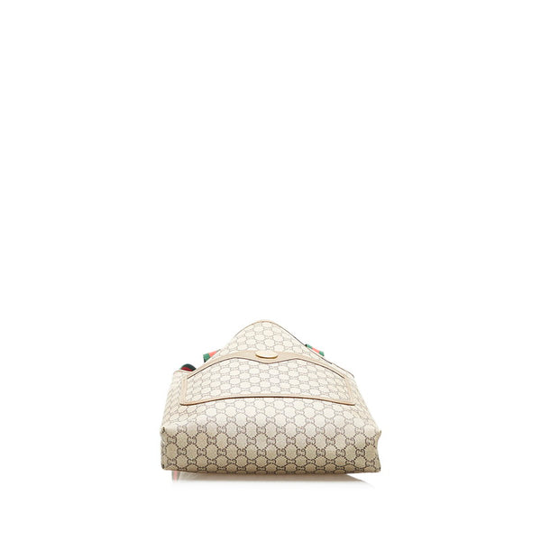 グッチ GGプラス シェリー ブラウン PVC トートバッグ レディース GUCCI 中古