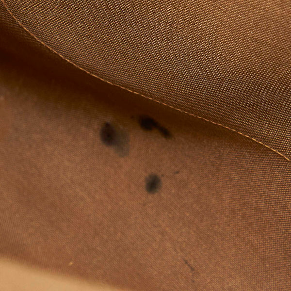 グッチ GGプラス シェリー ブラウン PVC トートバッグ レディース GUCCI 中古