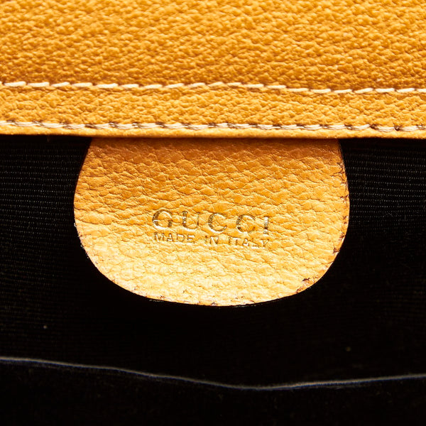 グッチ バンブー 002 1186 0260 ブラウン レザー トートバッグ レディース GUCCI 中古