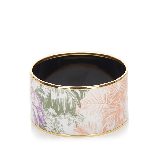 エルメス ホワイト メッキ バングル レディース HERMES 中古