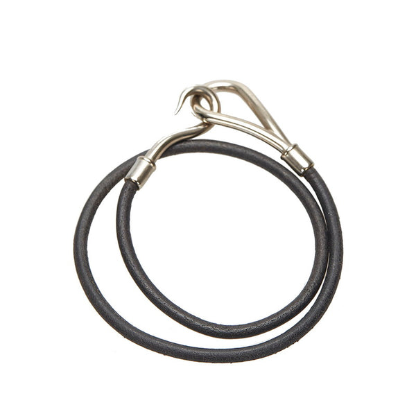 エルメス ブラック レザー チョーカー レディース HERMES 中古