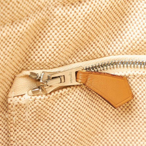 エルメス フールトゥMM ホワイト キャンバス トートバッグ レディース HERMES 中古