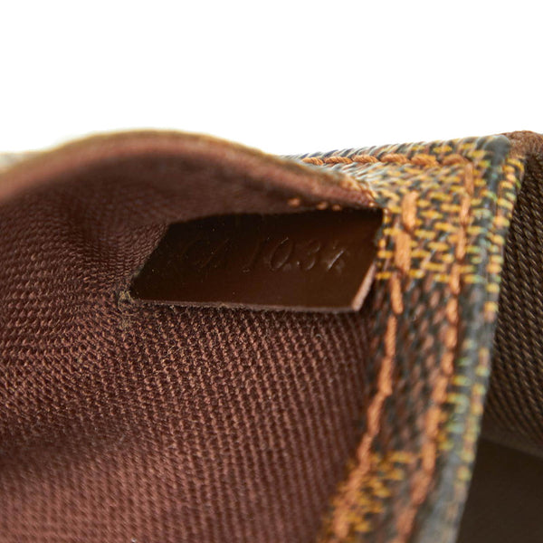 ルイ ヴィトン ダミエ ジェロニモス N51994 ブラウン PVC ウエストバッグ レディース LOUIS VUITTON 中古