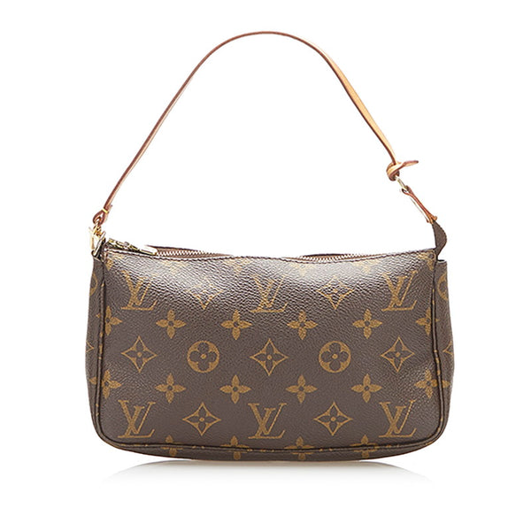 ルイ ヴィトン モノグラム アクセソワール M51980 ブラウン PVC レザー ポーチ レディース LOUIS VUITTON 中古