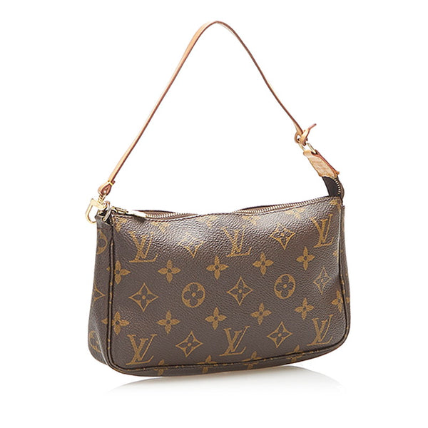 ルイ ヴィトン モノグラム アクセソワール M51980 ブラウン PVC レザー ポーチ レディース LOUIS VUITTON 中古