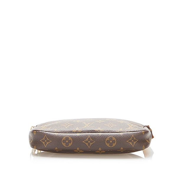 ルイ ヴィトン モノグラム アクセソワール M51980 ブラウン PVC レザー ポーチ レディース LOUIS VUITTON 中古