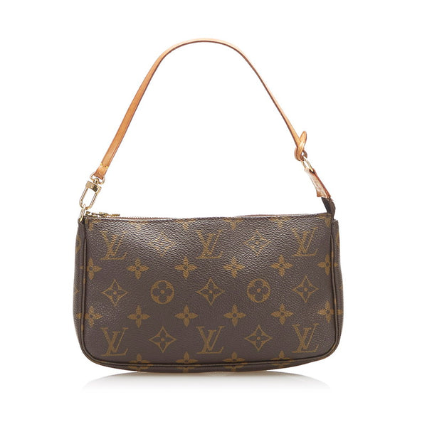 ルイ ヴィトン モノグラム アクセソワール M51980 ブラウン PVC レザー ポーチ レディース LOUIS VUITTON 中古
