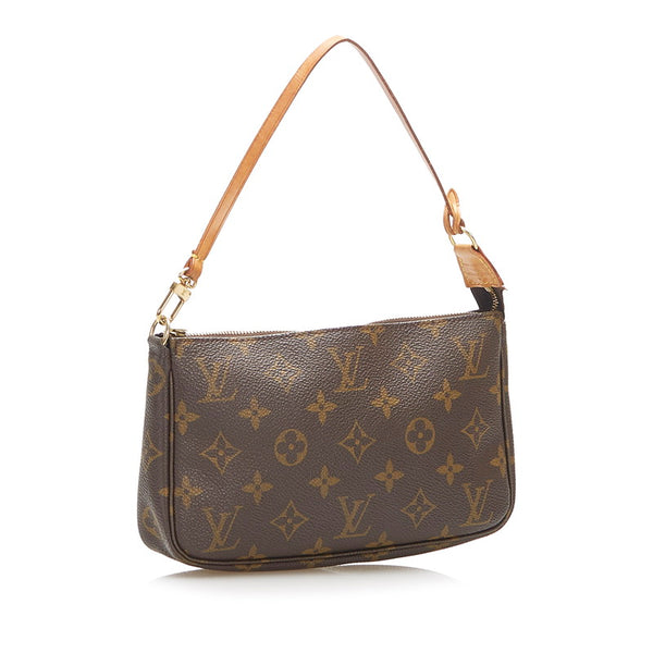 ルイ ヴィトン モノグラム アクセソワール M51980 ブラウン PVC レザー ポーチ レディース LOUIS VUITTON 中古