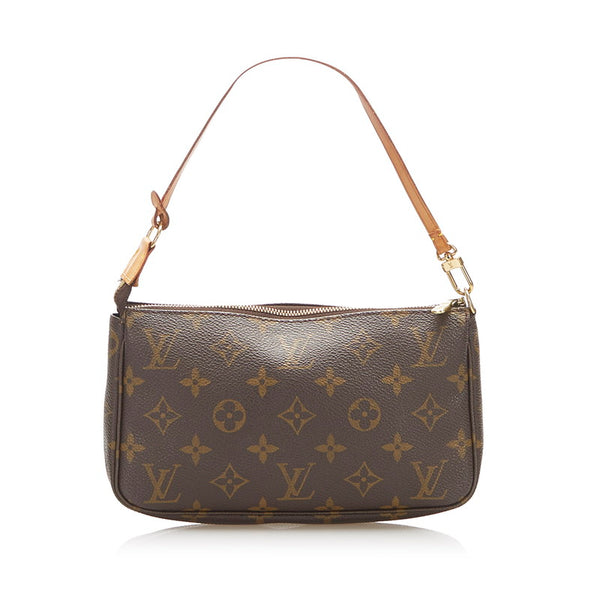 ルイ ヴィトン モノグラム アクセソワール M51980 ブラウン PVC レザー ポーチ レディース LOUIS VUITTON 中古