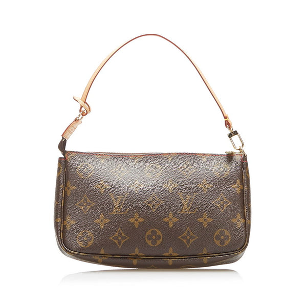 ルイ ヴィトン モノグラム チェリー ポシェット アクセソワール M95008 ブラウン PVC レザー ポーチ レディース LOUIS VUITTON 中古
