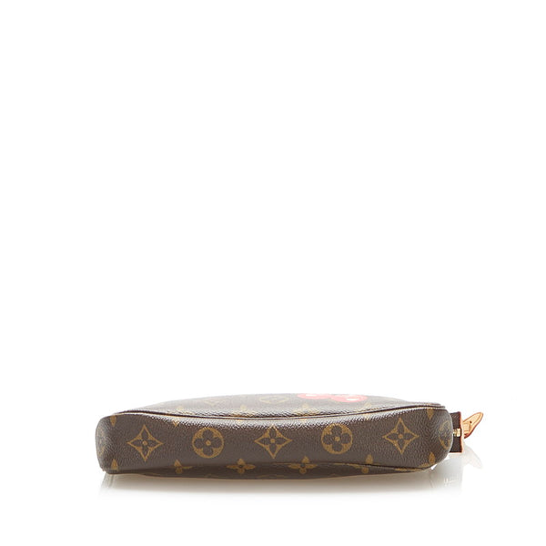 ルイ ヴィトン モノグラム チェリー ポシェット アクセソワール M95008 ブラウン PVC レザー ポーチ レディース LOUIS VUITTON 中古