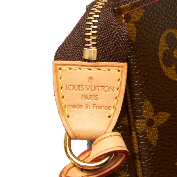 ルイ ヴィトン モノグラム チェリー ポシェット アクセソワール M95008 ブラウン PVC レザー ポーチ レディース LOUIS VUITTON 中古