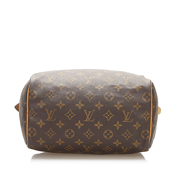 ルイ ヴィトン モノグラム スピーディ25 M41528 ブラウン PVC レザー ハンドバッグ レディース LOUIS VUITTON 中古