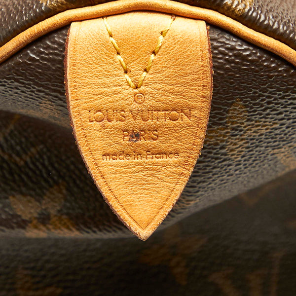 ルイ ヴィトン モノグラム スピーディ25 M41528 ブラウン PVC レザー ハンドバッグ レディース LOUIS VUITTON 中古