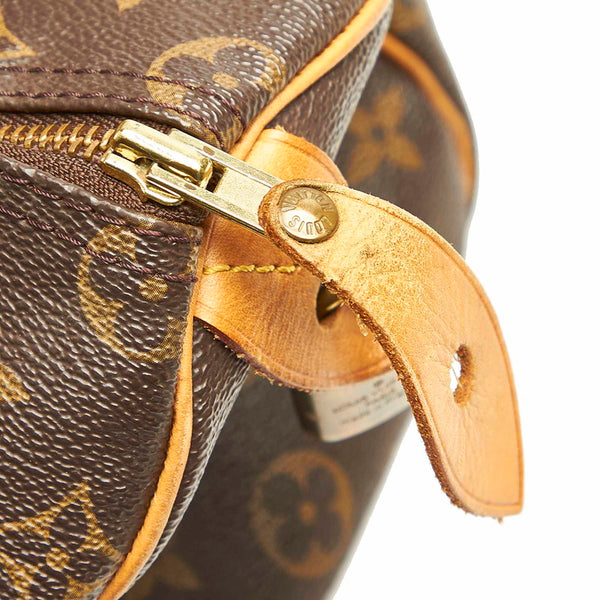 ルイ ヴィトン モノグラム スピーディ25 M41528 ブラウン PVC レザー ハンドバッグ レディース LOUIS VUITTON 中古