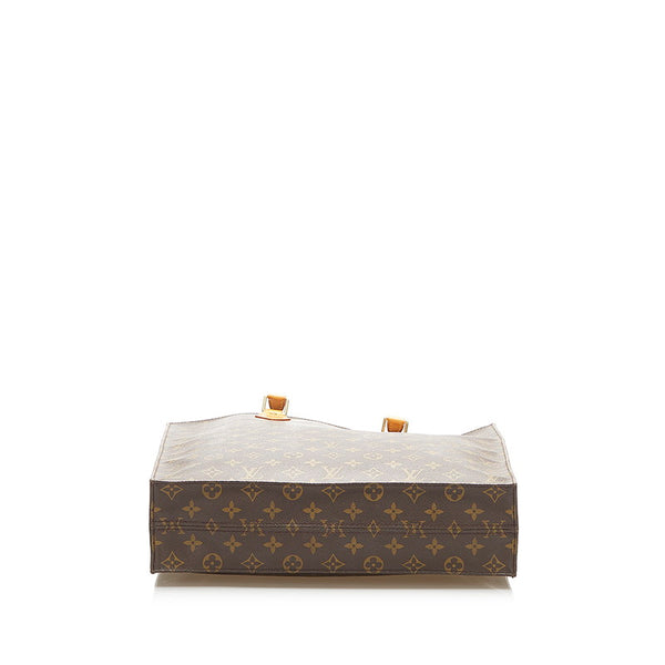ルイ ヴィトン モノグラム サックプラ M51140 ブラウン PVC レザー ハンドバッグ レディース LOUIS VUITTON 中古