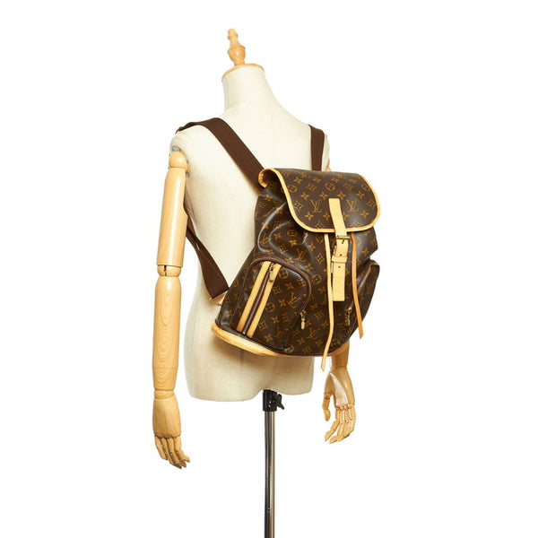 ルイ ヴィトン モノグラム サックアドボスフォール M40107 ブラウン PVC レザー リュック・デイパック レディース LOUIS VUITTON 中古