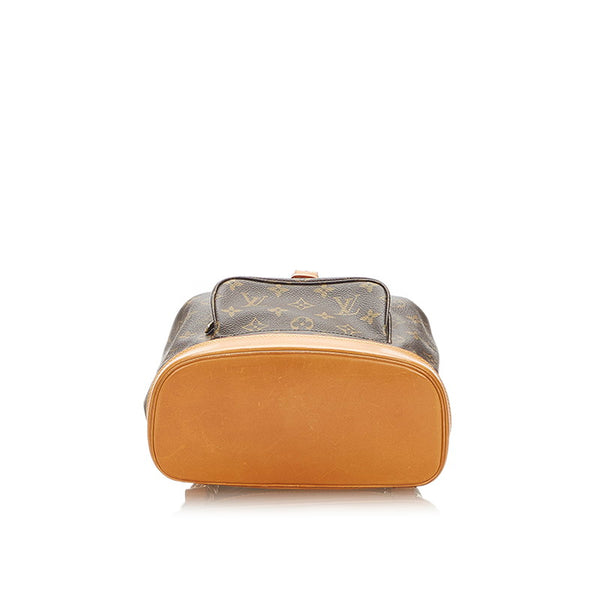 ルイ ヴィトン モノグラム モンスリMM M51136  ブラウン PVC レザー リュック バックパック レディース LOUIS VUITTON 中古