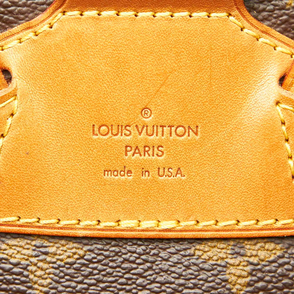 ルイ ヴィトン モノグラム モンスリMM M51136  ブラウン PVC レザー リュック バックパック レディース LOUIS VUITTON 中古