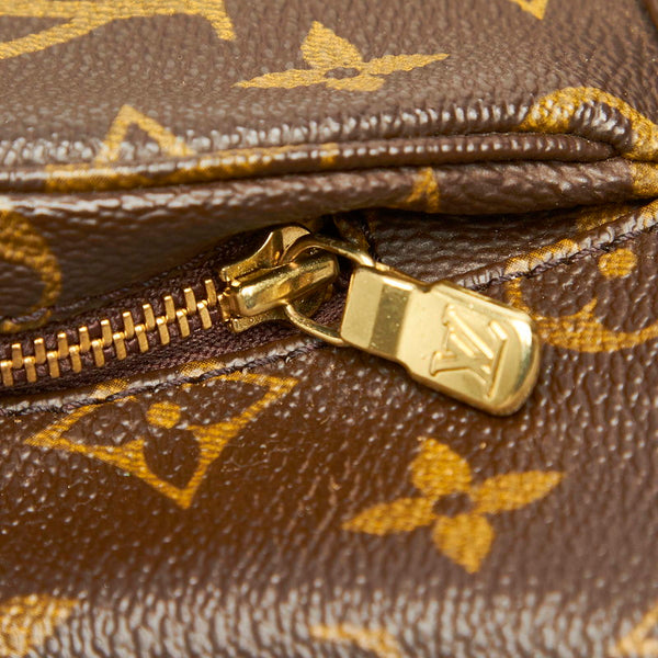 ルイ ヴィトン モノグラム モンスリMM M51136  ブラウン PVC レザー リュック バックパック レディース LOUIS VUITTON 中古
