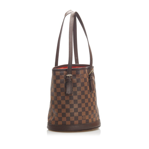 ルイ ヴィトン バケットPM N42240  ブラウン PVC レザー ショルダーバッグ レディース LOUIS VUITTON 中古
