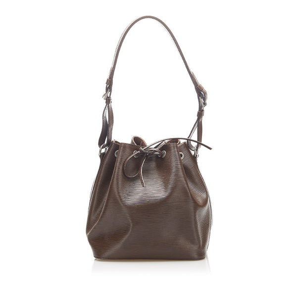 ルイ ヴィトン エピ プチノエ M4410D ブラウン レザー ショルダーバッグ レディース LOUIS VUITTON 中古