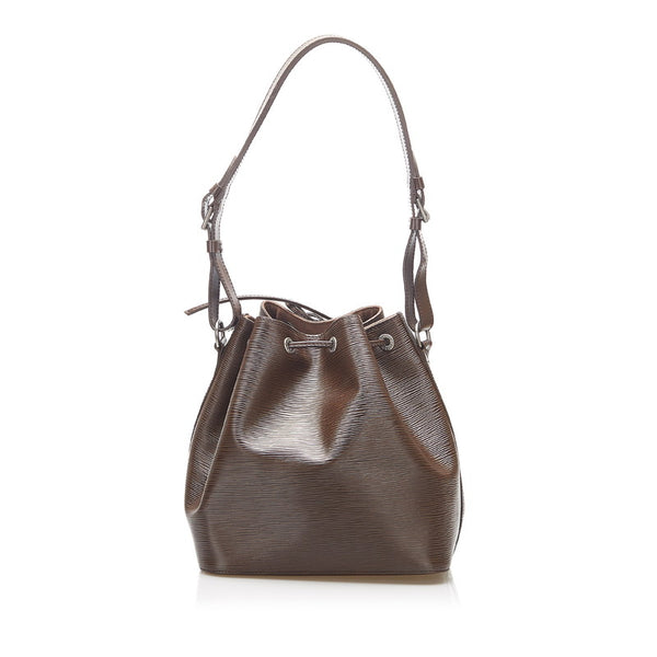 ルイ ヴィトン エピ プチノエ M4410D ブラウン レザー ショルダーバッグ レディース LOUIS VUITTON 中古