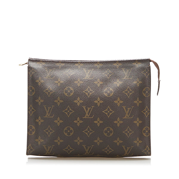 ルイ ヴィトン モノグラム ポシェットトワレ M47546 ブラウン PVC クラッチバッグ レディース LOUIS VUITTON 中古