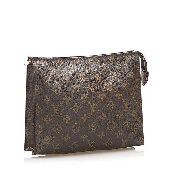 ルイ ヴィトン モノグラム ポシェットトワレ M47546 ブラウン PVC クラッチバッグ レディース LOUIS VUITTON 中古