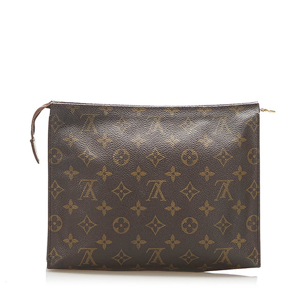 ルイ ヴィトン モノグラム ポシェットトワレ M47546 ブラウン PVC クラッチバッグ レディース LOUIS VUITTON 中古