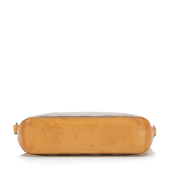 ルイ ヴィトン モノグラム トロター M51240 ブラウン PVC レザー ショルダーバッグ レディース LOUIS VUITTON 中古