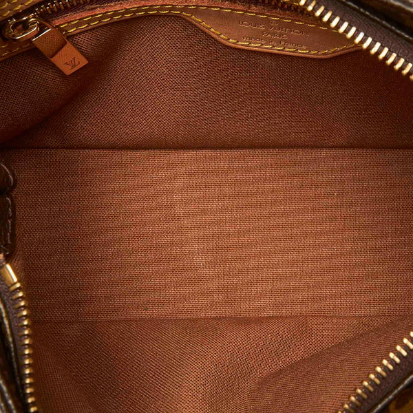 ルイ ヴィトン モノグラム トロター M51240 ブラウン PVC レザー ショルダーバッグ レディース LOUIS VUITTON 中古