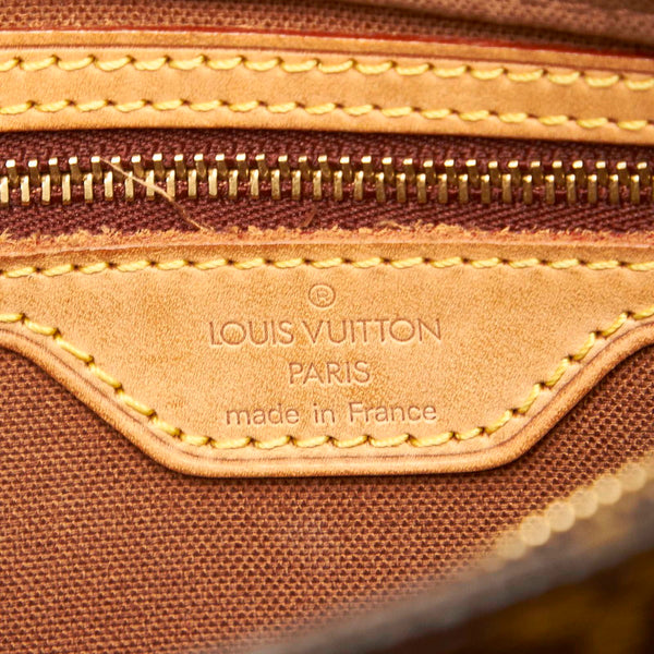 ルイ ヴィトン モノグラム トロター M51240 ブラウン PVC レザー ショルダーバッグ レディース LOUIS VUITTON 中古