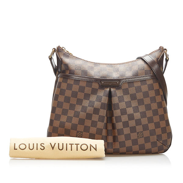 ルイ ヴィトン ダミエ ブルームズベリ ＰＭ N42251 ブラウン PVC レザー ショルダーバッグ レディース LOUIS VUITTON 中古
