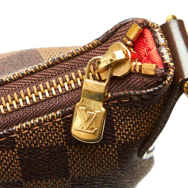 ルイ ヴィトン ダミエ ブルームズベリ ＰＭ N42251 ブラウン PVC レザー ショルダーバッグ レディース LOUIS VUITTON 中古