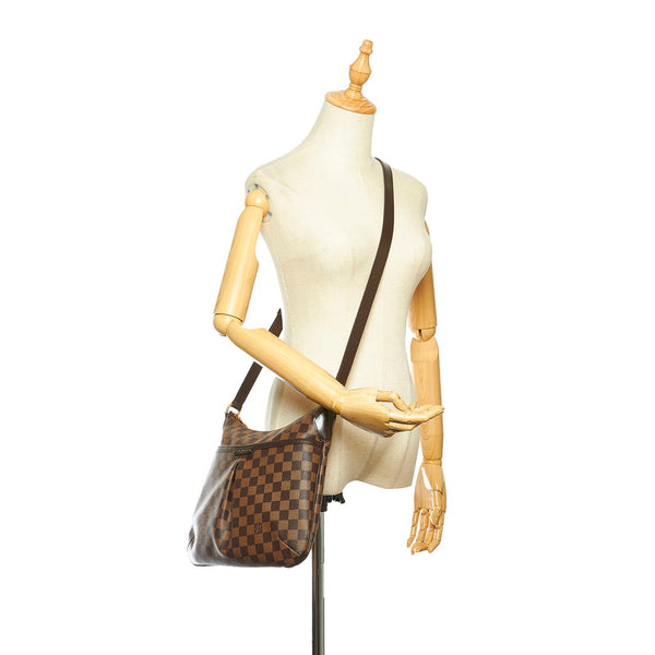 ルイ ヴィトン ダミエ ブルームズベリ ＰＭ N42251 ブラウン PVC レザー ショルダーバッグ レディース LOUIS VUITTON 中古