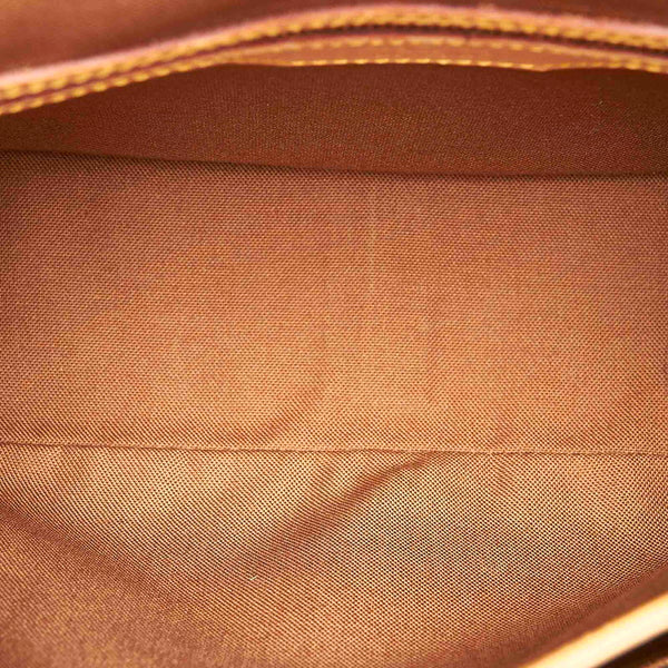 ルイ ヴィトン モノグラム ソローニュ M42250 ブラウン PVC レザー 斜め掛け ショルダーバッグ レディース LOUIS VUITTON 中古