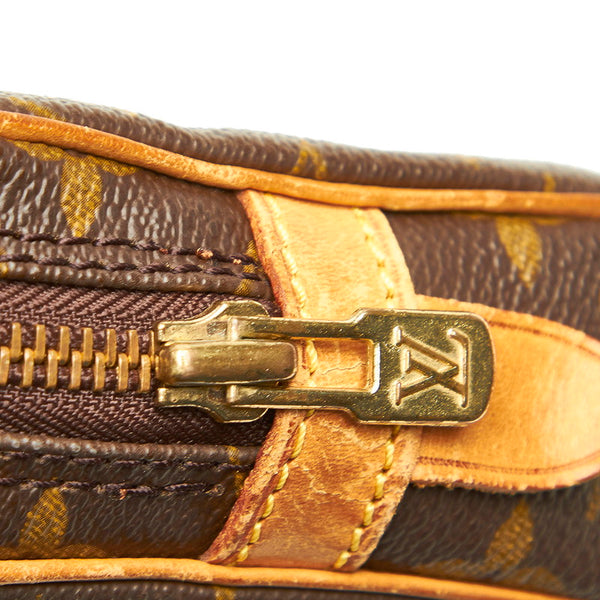 ルイ ヴィトン モノグラム マルリーバンドリエール M51828 ブラウン PVC レザー ショルダーバッグ レディース LOUIS VUITTON 中古