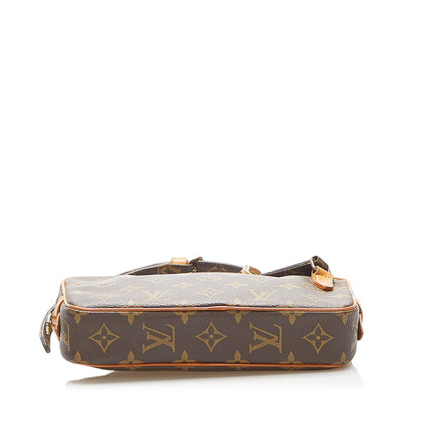 ルイ ヴィトン モノグラム マルリーバンドリエール M51828 ブラウン PVC レザー ショルダーバッグ レディース LOUIS VUITTON 中古