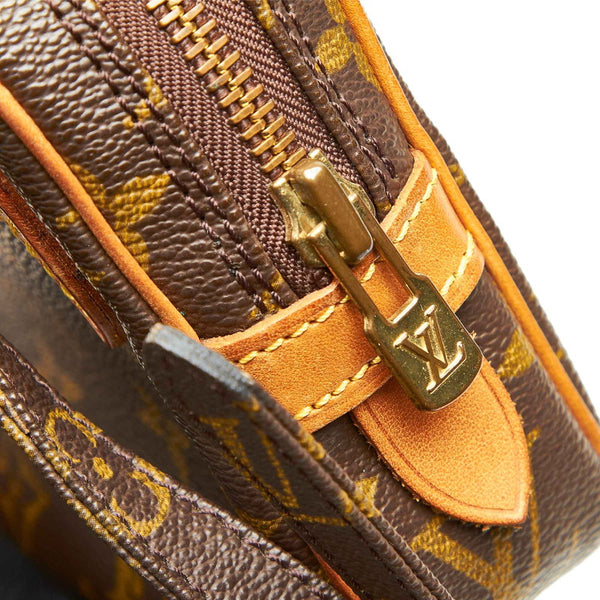 ルイ ヴィトン モノグラム マルリーバンドリエール M51828 ブラウン PVC レザー ショルダーバッグ レディース LOUIS VUITTON 中古