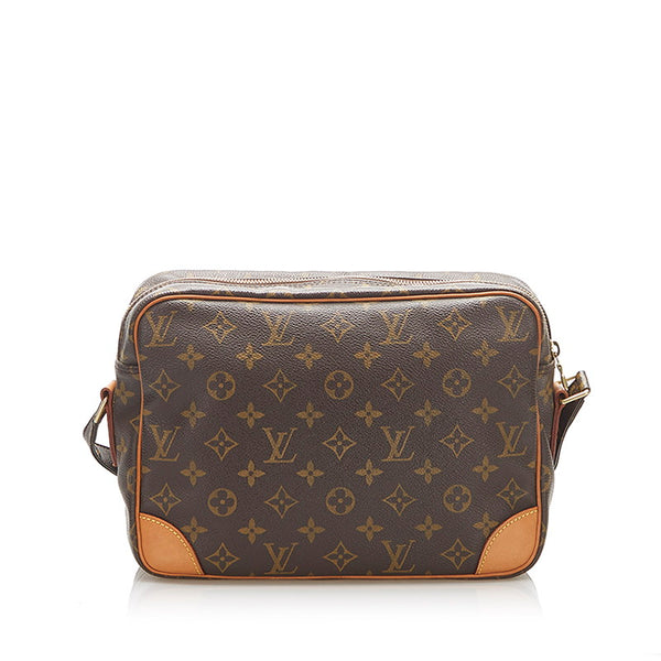 ルイ ヴィトン モノグラム ナイル M45244 ブラウン PVC レザー ショルダーバッグ レディース LOUIS VUITTON 中古