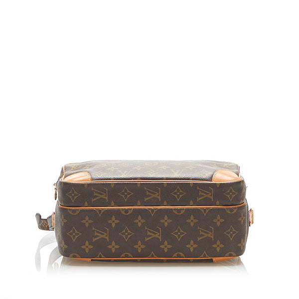 ルイ ヴィトン モノグラム ナイル M45244 ブラウン PVC レザー ショルダーバッグ レディース LOUIS VUITTON 中古