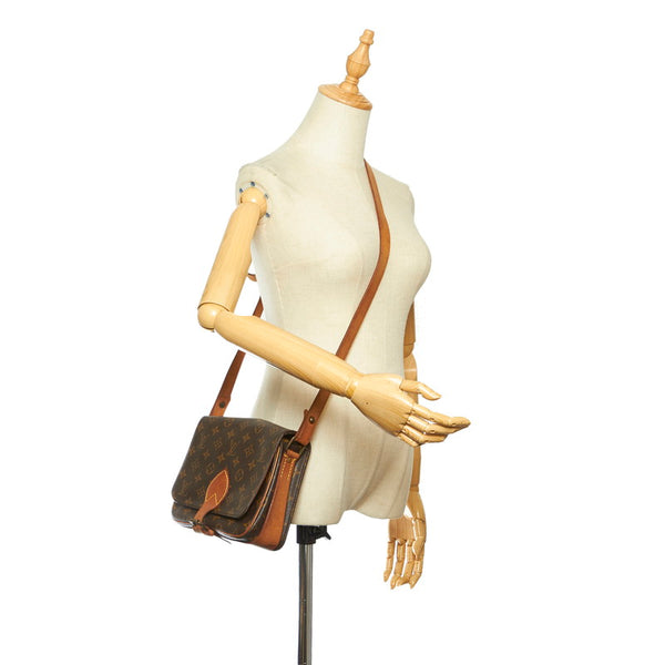 ルイ ヴィトン モノグラム カルトシエール 22 M51253 ブラウン PVC レザー ショルダーバッグ レディース LOUIS VUITTON 中古
