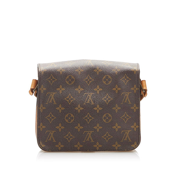 ルイ ヴィトン モノグラム カルトシエール 22 M51253 ブラウン PVC レザー ショルダーバッグ レディース LOUIS VUITTON 中古