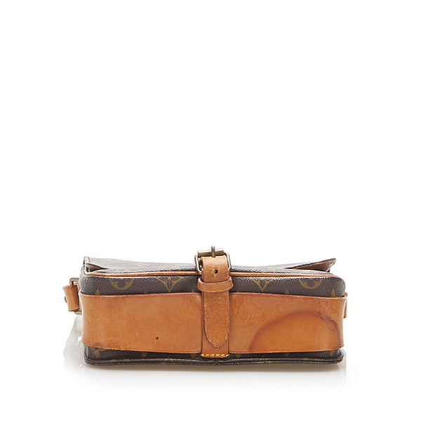 ルイ ヴィトン モノグラム カルトシエール 22 M51253 ブラウン PVC レザー ショルダーバッグ レディース LOUIS VUITTON 中古