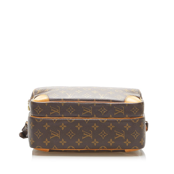 ルイ ヴィトン モノグラム ナイル M45244 ブラウン PVC レザー 斜め掛け ショルダーバッグ レディース LOUIS VUITTON 中古