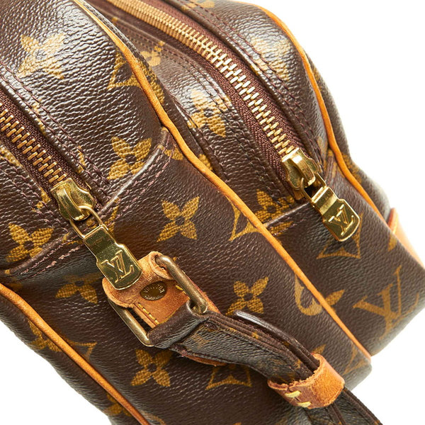 ルイ ヴィトン モノグラム ナイル M45244 ブラウン PVC レザー 斜め掛け ショルダーバッグ レディース LOUIS VUITTON 中古