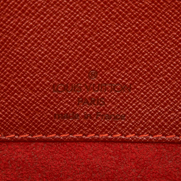 ルイ ヴィトン ダミエ ミュゼットロング N51302  ブラウン PVC レザー ショルダーバッグ レディース LOUIS VUITTON 中古