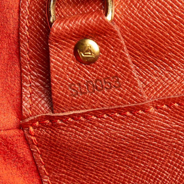 ルイ ヴィトン ダミエ ミュゼットロング N51302  ブラウン PVC レザー ショルダーバッグ レディース LOUIS VUITTON 中古