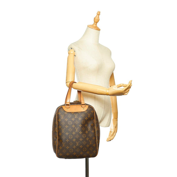 ルイ ヴィトン モノグラム エクスカーション M41450 ブラウン PVC レザー ハンドバッグ レディース LOUIS VUITTON 中古